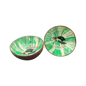 Venta al por mayor cuencos de cáscara de coco hechos a mano ecológicos personalizados naturales y de exportación listos a granel - Product Image 2