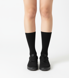 ถุงเท้ายาวผู้หญิงแบบสมดุล ให้ความสบาย ผลิตจากผ้าฝ้ายเนื้อละเอียด ระบายอากาศได้ดี ยืดหยุ่น กระชับพอดี สวมใส่ได้ทุกวัน มีหลายสี แพ็ค - Product Image 2