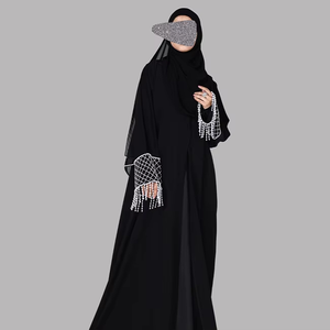 Abaya entièrement personnalisée, nouvelle tendance, arrivée récente, abaya élégante pour femmes, vêtements islamiques de haute qualité, taille plus, manches longues - Product Image 3