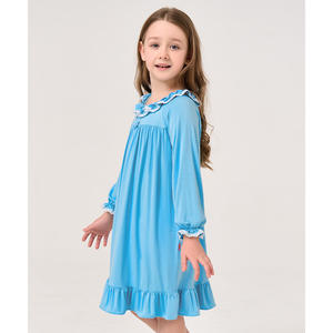 Camisón Largo de Bambú Viscosa Sostenible para Mujer, Talla Única, Ropa de Dormir ODM con Cintura Elástica y Cierre con Cordón - Product Image 6