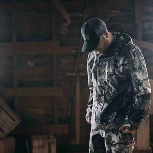 Veste de chasse imperméable en softshell, camouflage multicolore, nouvelle conception de camouflage, service OEM, veste de chasse camouflage - Product Image 6