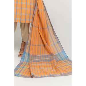 Conjunto de Blusa y Dupatta para Mujer con Adornos de Hilo de Algodón Teñido, Modelo IPS-24-145 - Product Image 5