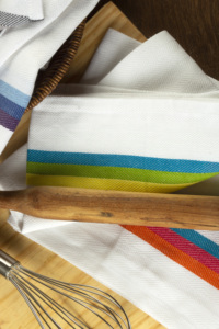 Toalla de cocina tejida con hueso de arenque de algodón reciclado de secado rápido - Product Image 2