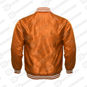 Custom Wool Hip Hop Varsity <b>Baseball</b> Embroidered <b>Jacket</b> Reversible Eco-Friendly Winter Unisex Covered Button Front Logo - Product Image 6