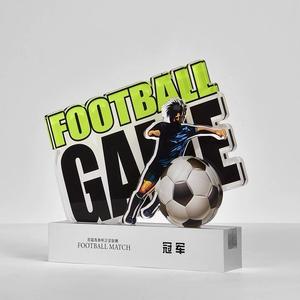 ถ้วยรางวัลกีฬาอะคริลิคแกะสลักแบบกำหนดเองได้แผ่นโลหะสำหรับการแข่งขันกีฬารีไซเคิลได้และทนทาน - Product Image 2