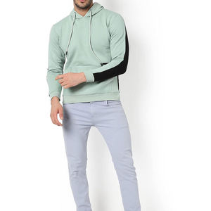 Sudadera con Capucha de Algodón y Poliéster Ligera de Alta Calidad, Personalizable con Logotipo OEM, Ropa Urbana Informal para Hombre - Product Image 2