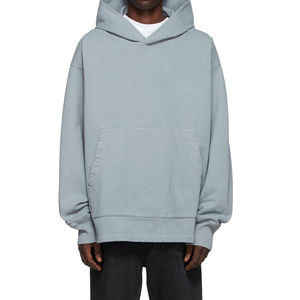 Pull à capuche personnalisé pour hommes, avec épaules tombantes 100% coton biologique, sweat à capuche épais en éponge française, sweat à capuche de haute qualité pour hommes 2026 - Product Image 1