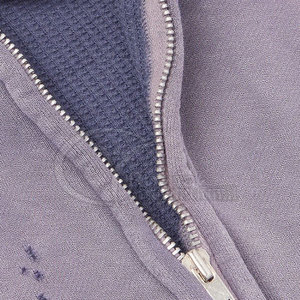 เสื้อฮู้ดดี้ผู้ชายแบบย้อมสีเอซิด สไตล์วินเทจ แต่งซิป ปี 2026 ผลิตตามสั่ง สตรีทแวร์ ปรับแต่งได้ - Product Image 4