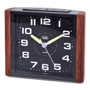 Réveil vintage SL 3095V en bois, horloge de bureau et de table par Trevi - Product Image 3