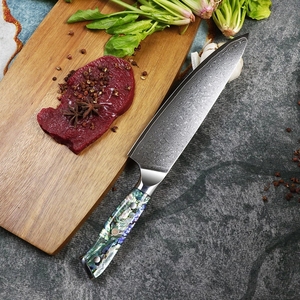 Venta al por mayor personalizado de calidad superior OEM ODM servicio PRESTIGE BLADES profesional japonés Damasco acero cuchillo de cocina - Product Image 6