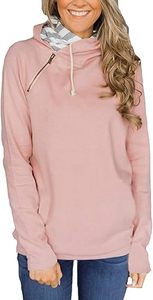 Sweats à capuche en coton mélangé de haute qualité, légers et personnalisés pour femmes, pulls en molleton unis de base, sweats à capuche vierges décontractés - Product Image 2