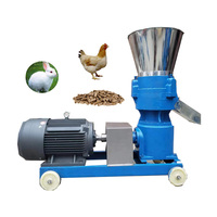 700-1000kg/heure industriel 4 rouleaux Type poulet alimentation granulés faisant la Machine HJ-KL300 engrais granulateur herbe moulin à granulés