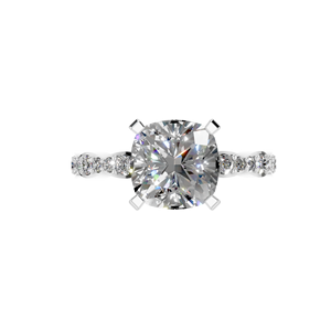 950 platine IGI certifié laboratoire cultivé diamant broche réglage Solitaire bague de fiançailles luxe bijoux fins femmes OEM ODM inde - Product Image 3