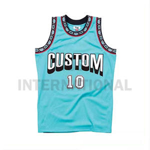 เสื้อบาสเก็ตบอลแบบใหม่สั่งทำได้ ระบายอากาศได้ดี พิมพ์ลาย ซับเหงื่อ ประสิทธิภาพสูง ทันสมัย ชุดทีมสั่งทำได้ - Product Image 5