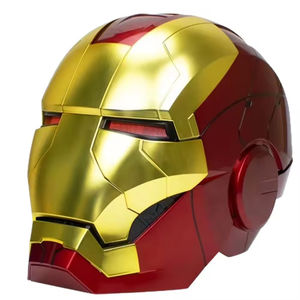 Máscara de Casco de <span class=keywords><strong>Iron</strong></span> <span class=keywords><strong>Man</strong></span> 3D, Máscara de Halloween de PVC con Luces LED, Apertura y Cierre con un Clic, Usable para Adultos, Máscara de Cosplay - Product Image 3