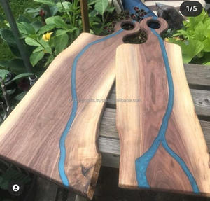 Tabla de cortar de resina artística funcional epoxi, utensilios de cocina de madera, tabla de quesos para elevar el apetito, bloques de cortar de calidad Premium - Product Image 5
