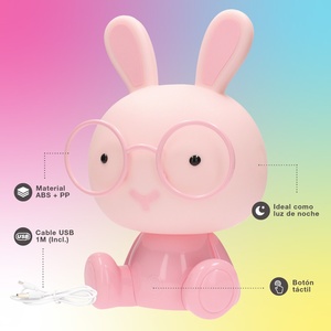 Lámpara infantil LED con forma de conejo y altavoz de 5W (GSC 202800017) - Product Image 4