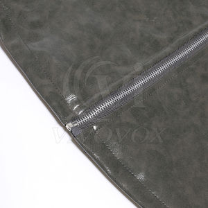 Veste de moto en cuir PU pour hommes avec col montant High Street Style Slim Fitted Zip pour l'automne - Product Image 5