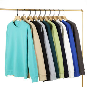 Sweatshirts à col rond doublés en éponge française 420 g/m² personnalisés de 100% g/m² de coton Sweatshirts à capuche et sweatshirts pour hommes de grande taille Vente en gros - Product Image 1