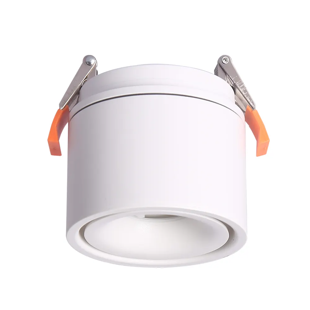 Fornitore della cina nero bianco rotondo montato su superficie del cilindro LED downlight pannocchia sospeso giù luce dimmerabile