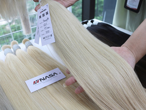 Prix de gros en vrac Extensions de cheveux forts et soyeux Double noyer 100 grammes toutes les couleurs 24 pouces 8H - Product Image 2