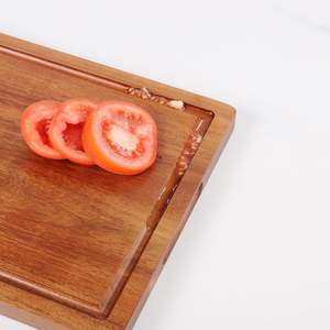 Extra Thick Acacia Wood Reversible <b>Chopping</b> <b>Block</b> with Handles and Juice Groove Premium Butcher <b>Block</b> From Bulk Supplier - Product Image 4