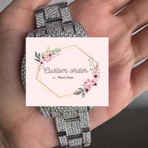 Factory Price Customized Iced Out VVS Moissanite 36MM Arabic Multi Color Dial <b>Watch</b> Luxury Diamond <b>Mechanical</b> <b>Watch</b> Women - Product Image 4