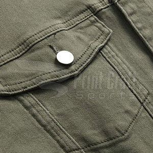 แจ็คเก็ตยีนส์ผู้ชายดีไซน์ใหม่ สีพื้น แจ็คเก็ตยีนส์ฤดูหนาว เสื้อผ้าลำลอง แจ็คเก็ตยีนส์ผู้ชาย - Product Image 6