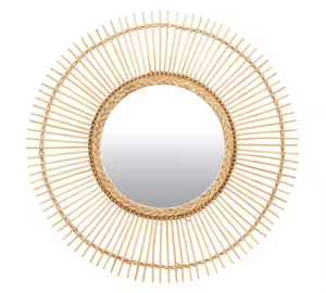 Espejo de pared de metal hecho a mano, decoración de espejo de pared, espejo de maquillaje para interiores, hogar y uso en hoteles, decoración navideña - Product Image 1