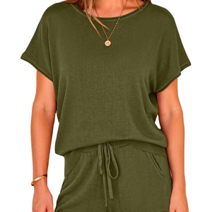 Conjunto de Shorts de Algodón de Secado Rápido para Mujer, Verano 2026, Fabricación Profesional, Camiseta y Shorts para Mujer - Product Image 2