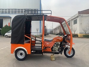Triciclo Eléctrico de Pasajeros 48V 501-800W Carrocería Abierta 3 Asientos Azul Acero 80km/h - Product Image 1