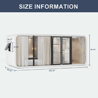 Maison capsule modulaire préfabriquée moderne Apple Cabin pour bureau, immeuble, appartement, villa, maisonnette écologique