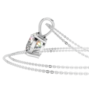Collar con Colgante de Cadena de Eslabones de Oro Sólido de 14K con Moissanita Popular, Certificado por IGI, para Mujeres y Hombres, Regalo y Fiesta, OEM ODM - Product Image 2