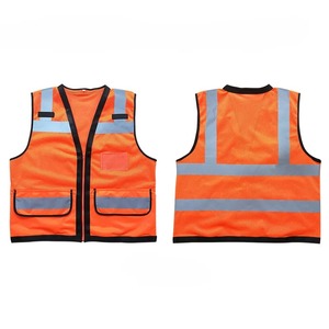 Gilet réfléchissant de sécurité haute visibilité Construction de sécurité Gilet réfléchissant Vêtements de travail avec logo - Product Image 5