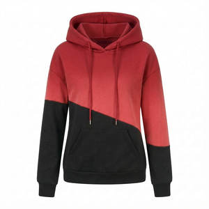 Nouveaux sweats à capuche pour femmes, style tendance, blocs de couleur, en molleton de coton lourd, pull décontracté, logo personnalisé, épaules tombantes - Product Image 4