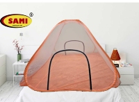 Moustiquaire pliante rectangulaire multicolore en polyester (base autoportante pour lit double king size toutes saisons 7x7FT)