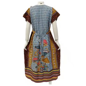 Señoras Super suave patrón Floral Midi Daster Chibi Lgn ropa de dormir cintura elástica Homewear para mujeres verano tipo de cierre - Product Image 5