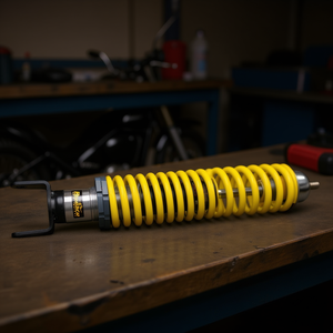 Amortiguador Trasero Ajustable en Amarillo para Motocicletas - Product Image 3