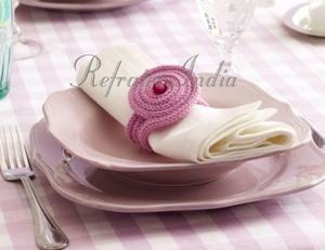 Anillo para servilletas de ganchillo, elegante, de refractex, hecho en la India, calidad, bajo precio - Product Image 3