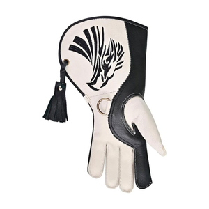 2024 Precio al por mayor Guantes de cetrería profesionales transpirables Guantes de cuero de cetrería impermeables de la mejor calidad logotipo personalizado OEM - Product Image 4