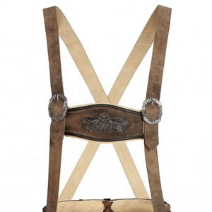 Lederhosen bavaroises en daim de vache |   Shorts de festival allemands faits à la main |   Fournisseur OEM Oktoberfest Kneibund - Product Image 6