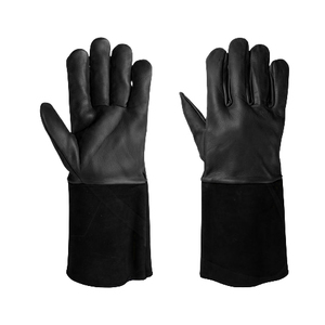Guantes de soldadura TIG de cuero Partido de vaca más populares Guantes de seguridad de trabajo industrial con características de protección ignífugas y barbacoa - Product Image 6
