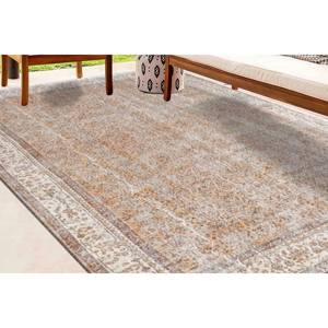 Tapis turc imprimé floral : Décoration moderne pour salon de style farmhouse, tapis fin non tissé - Product Image 2