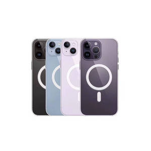 เคส PC แข็งลายนูนกันกระแทกสุดหรูสำหรับ iPhone 15 PRO MAX สำหรับ MagSafe เข้ากันได้กับเคสหรูหรา TPU แบบนิ่ม - Product Image 3