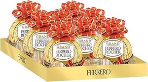 Delicioso bombón Ferrero Rocher extragrande con centro cremoso y cubierta crujiente de avellanas - Product Image 6