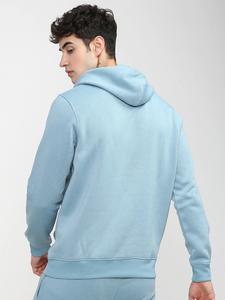 Sweat à capuche en coton uni avec logo personnalisé, tricot de haute qualité, polaire respirant, lourd, sweat à capuche d'hiver, logo sur le devant, unisexe - Product Image 4