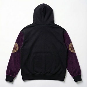 2026 Men Heavyweight <b>Hoodie</b> 500gsm <b>Velour</b> Fleece for Embroidered Graphic Boxy Oversized Winter Pullover Manufacturer - Product Image 2
