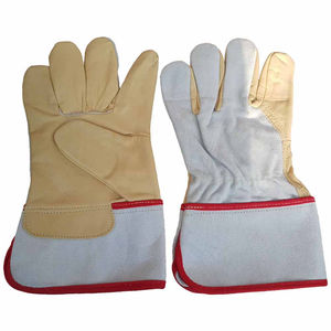 Gants de gréement industriels en cuir à paume unique pour la sécurité Gants de sécurité Type de gréeur à paume unique pour gants de gréement de protection - Product Image 6