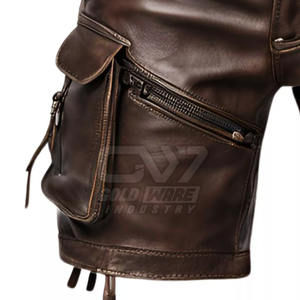 Shorts de cuero para hombre al por mayor, nuevos y de última tendencia, disponibles al mejor precio, shorts de cuero para hombre de alta calidad - Product Image 4