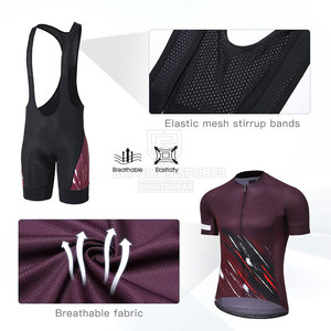 Ensemble de vêtements de cyclisme pour homme en polyester 100% respirant, à séchage rapide, écologique, couleur personnalisée, haute qualité, best-seller en ligne - Product Image 5